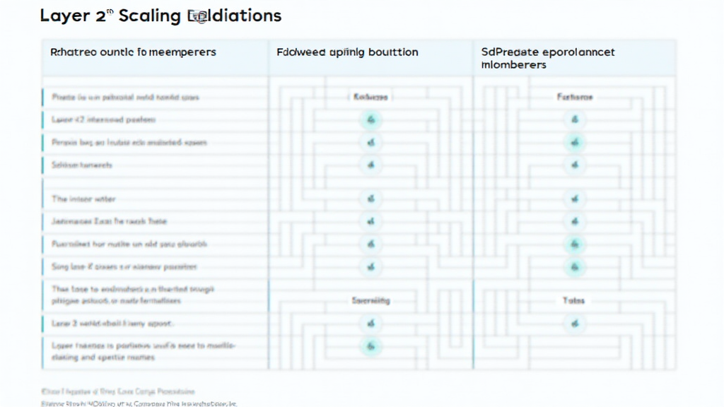 Layer 2 scaling solutions 2025 comparison